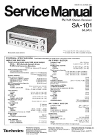 Technics - SA-101 - Service manual-2